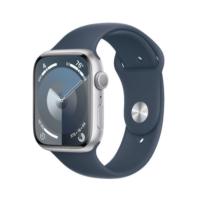 Apple Watch Serie9 45mm AC/Silver SB/StormB M/L EU MR9E3QC/A