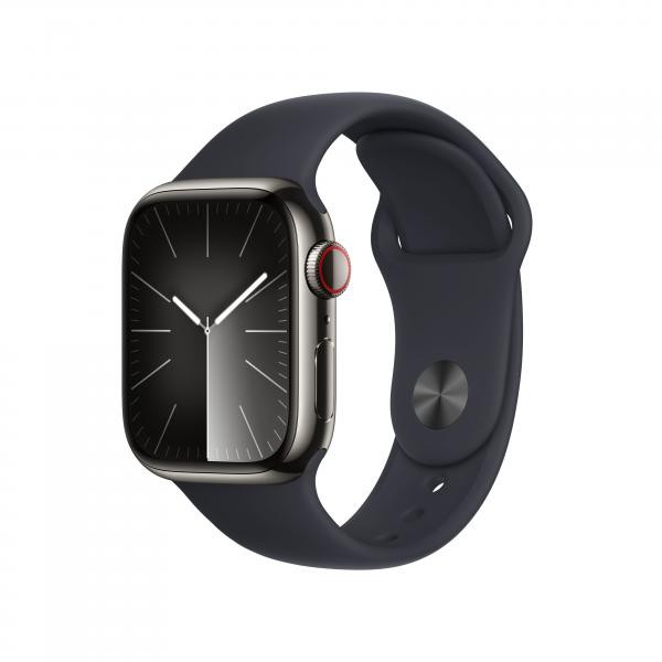 Apple Watch Serie9 Cell 41mm SSC/Graphite SB/MidN M/L ITA MRJ93QL/A