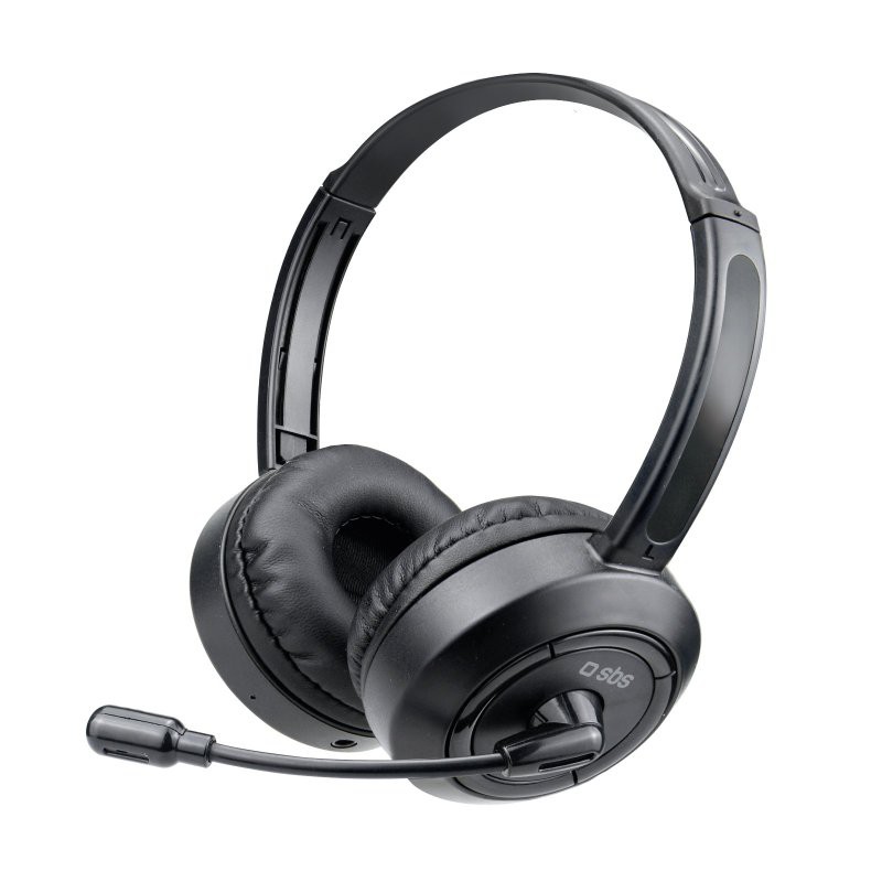 Wireless headphones with swivel microphone